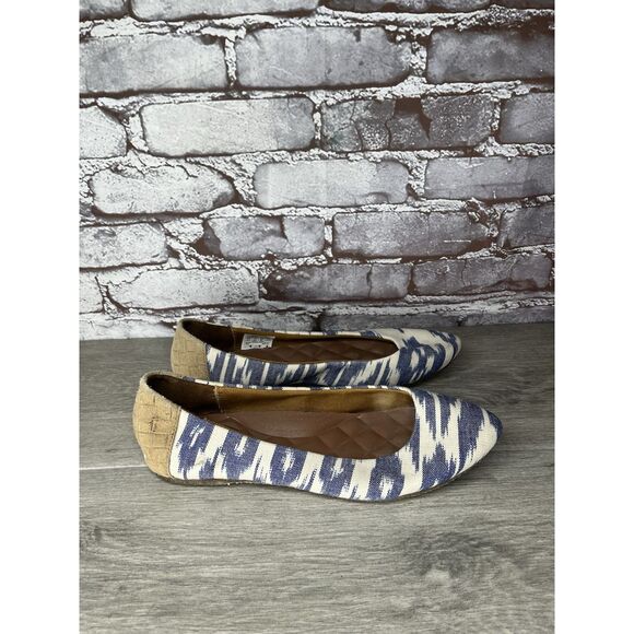 Reef Bochica 2 Canvas Blue White Pointed Toe Ballet Flats Women Sz 8.5M US/39EU - Picture 13 of 16